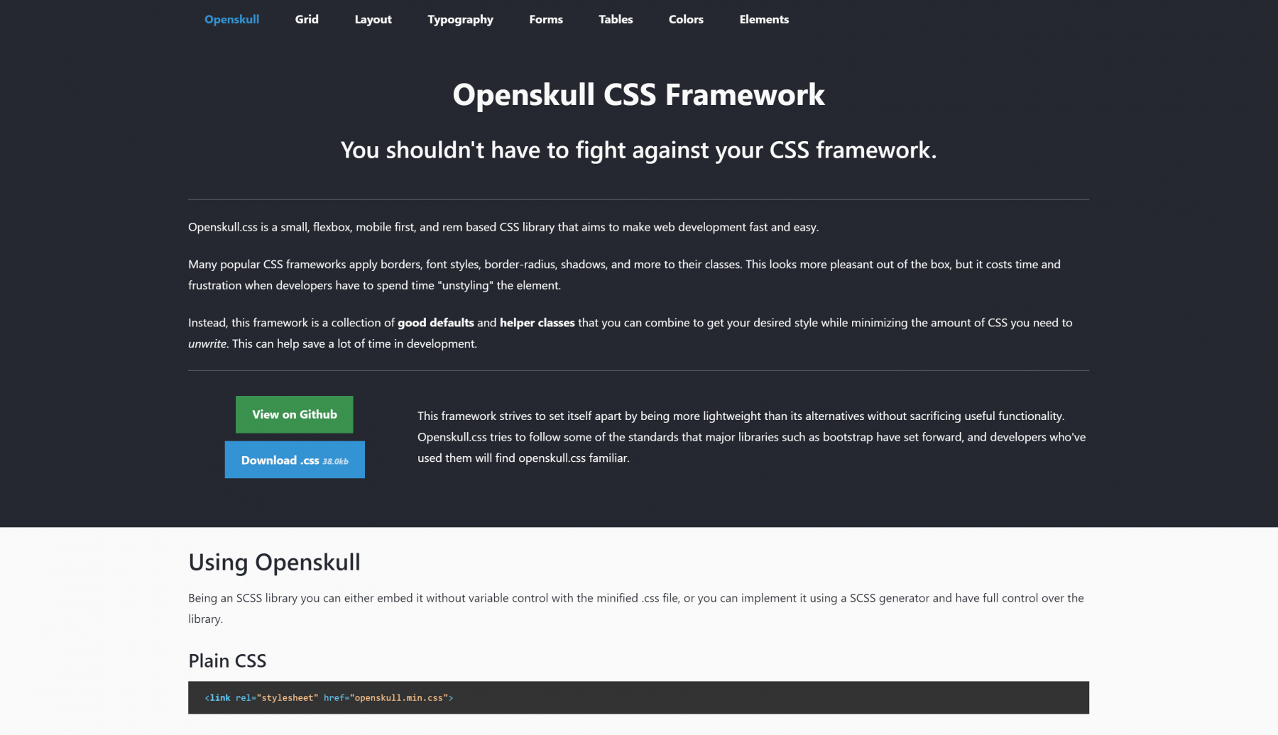 Openskull CSS Website